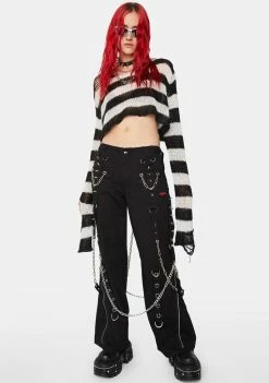 Tripp NYC Bottoms U-Chain Spiked Pants