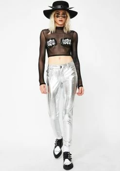 Tripp NYC Metallic Skinny Pant