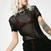 Tripp NYC Tops Dark Mesh Tee