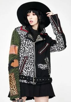 Tripp NYC Outerwear Rock Steady Studded Moto Jacket