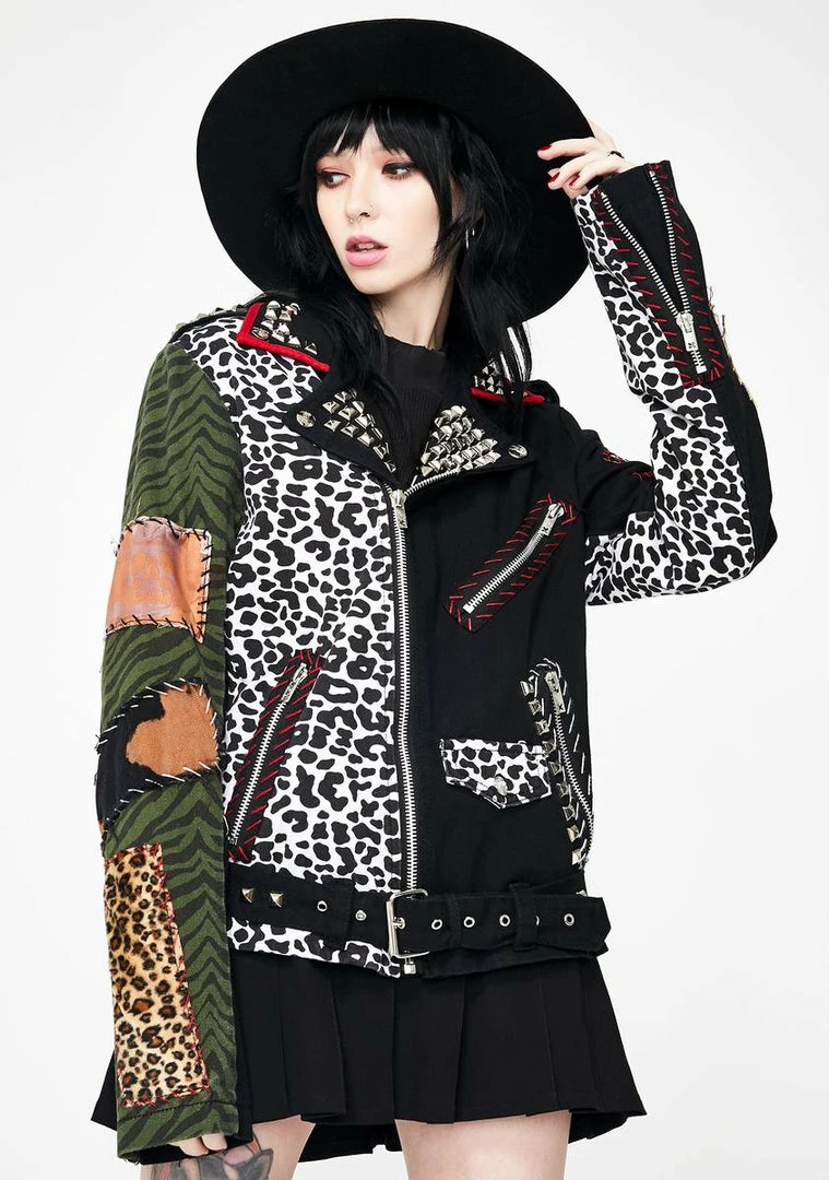 Tripp NYC Outerwear Rock Steady Studded Moto Jacket 3 Tripp NYC Outerwear Rock Steady Studded Moto Jacket