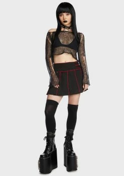 Tripp NYC Band Pleated Skirt 11 Tripp NYC Band Pleated Skirt