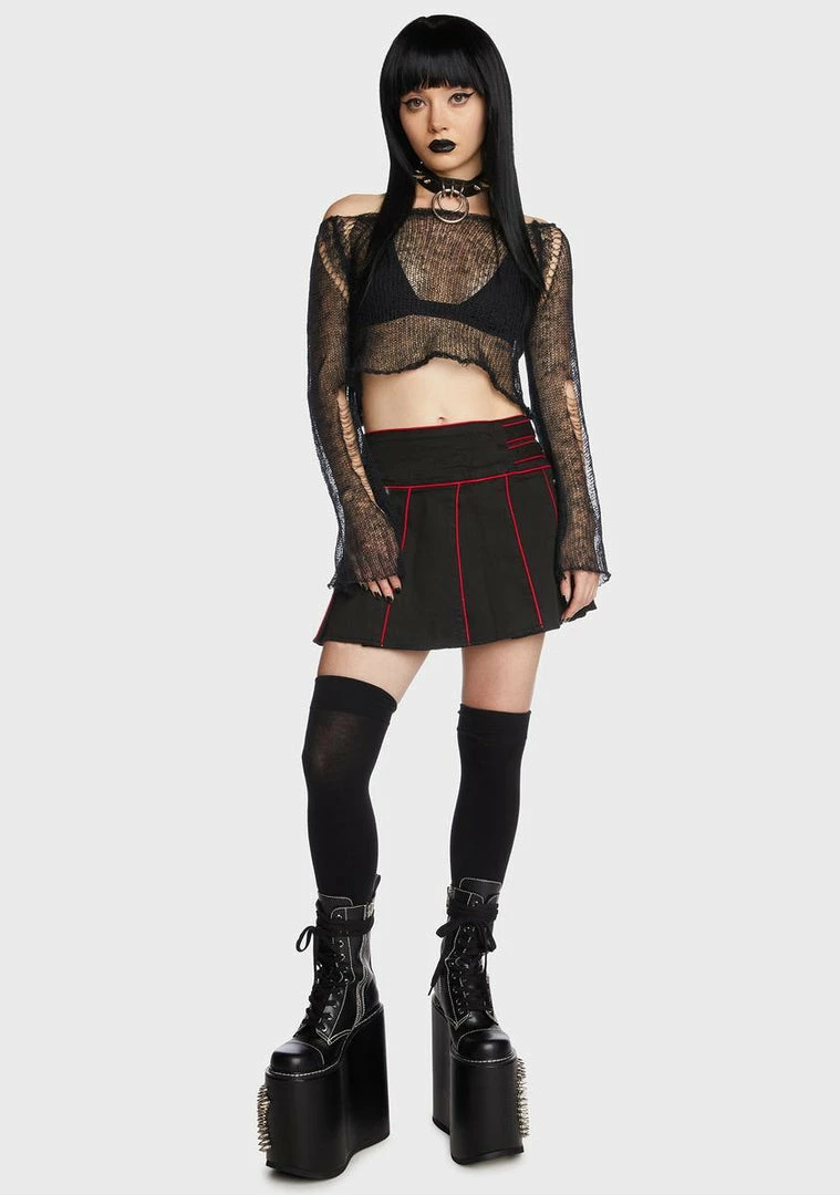 Tripp NYC Band Pleated Skirt 7 Tripp NYC Band Pleated Skirt