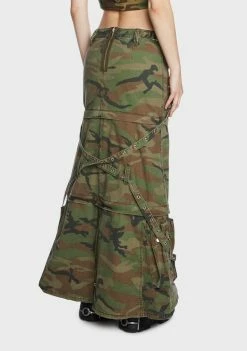 Tripp NYC Bottoms Camo Triple Zip Off Skirt 12 Tripp NYC Bottoms Camo Triple Zip Off Skirt