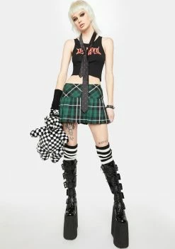 Tripp NYC Kush Pleated Mini Skirt