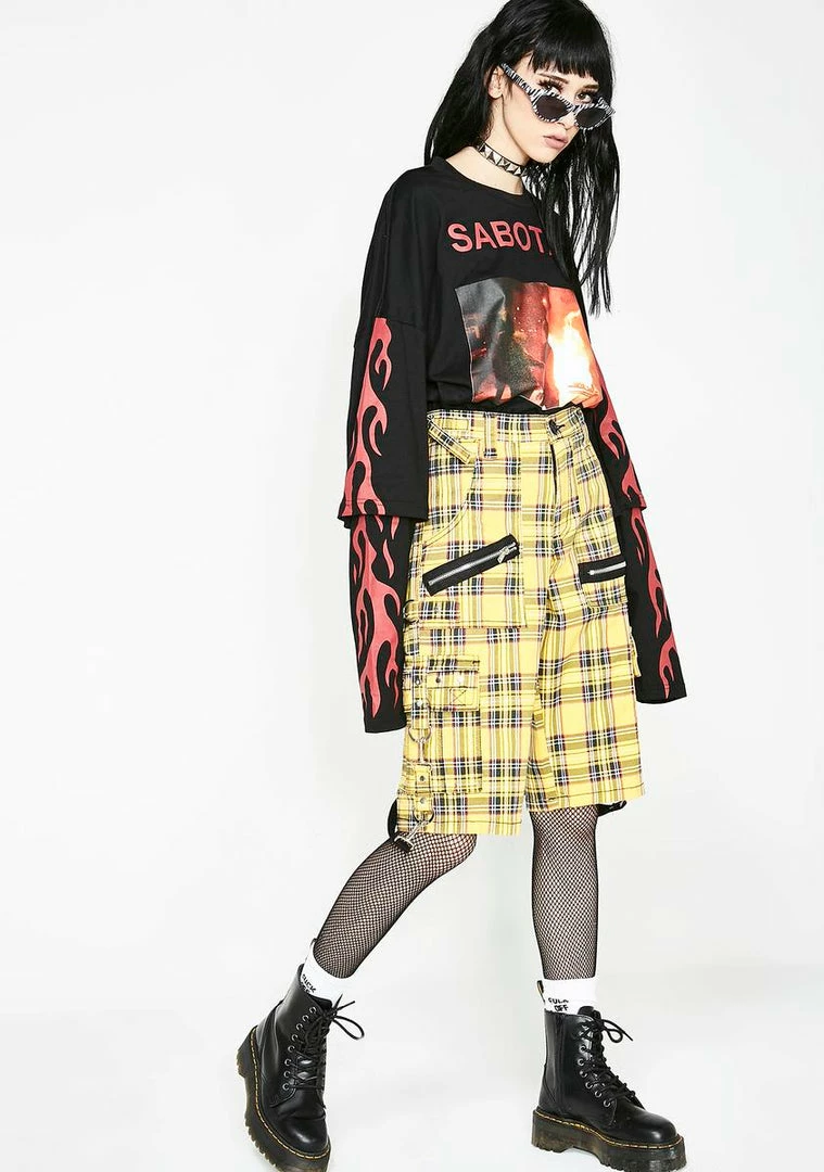 Tripp NYC Plaid Punk Shorts 4 Tripp NYC Plaid Punk Shorts