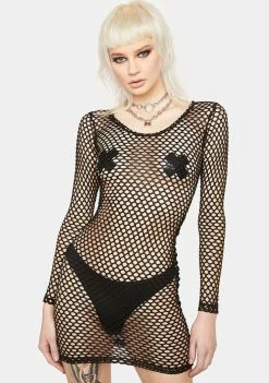 Tripp NYC Dresses Mary Q Fishnet Dress