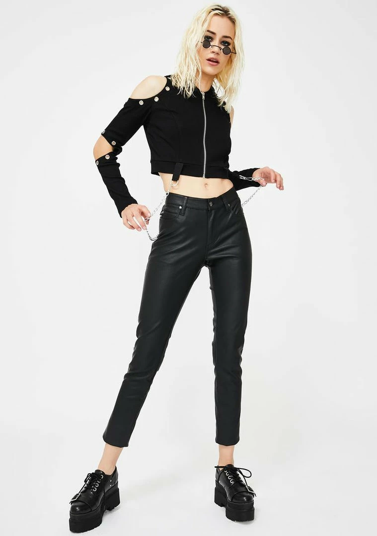 Tripp NYC Cut-Out Crop Hoodie 5 Tripp NYC Cut-Out Crop Hoodie