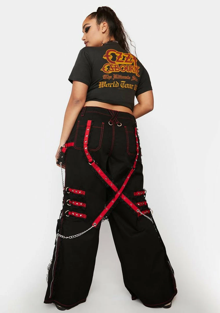 Tripp NYC Plus Midnight Dark Street Chain Pants Bottoms 6 Tripp NYC Plus Midnight Dark Street Chain Pants Bottoms