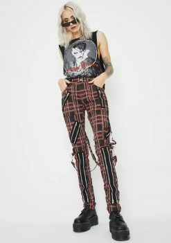 Tripp NYC Lit Plaid Bondage Pants Bottoms