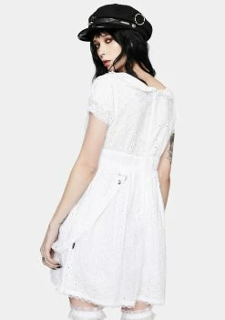 Tripp NYC White Embroidered Strap Mini Dress 9 Tripp NYC White Embroidered Strap Mini Dress