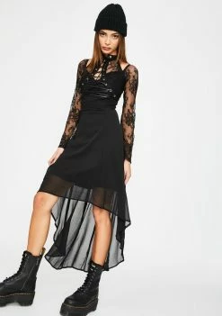 Tripp NYC Dresses Night Vision Lace-Up Dress