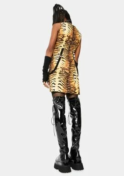 Tripp NYC Dresses Tiger Strap Mini Dress