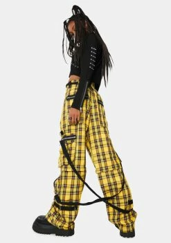 Tripp NYC Yellow Plaid Clash Pants 9 Tripp NYC Yellow Plaid Clash Pants
