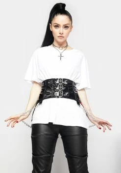 Tripp NYC PVC Buckle Cincher Belts & Harnesses