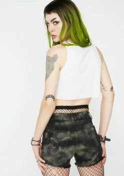 Tripp NYC Bottoms Overdye Tuff Shot Denim Cargo Shorts 10 Tripp NYC Bottoms Overdye Tuff Shot Denim Cargo Shorts