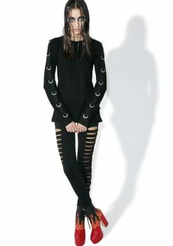 Tripp NYC Bottoms Side Cut-Out Leggings 10 Tripp NYC Bottoms Side Cut-Out Leggings