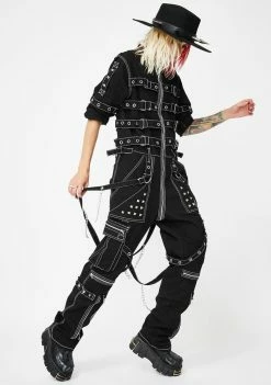 Tripp NYC Chain And Strap Jumpsuit