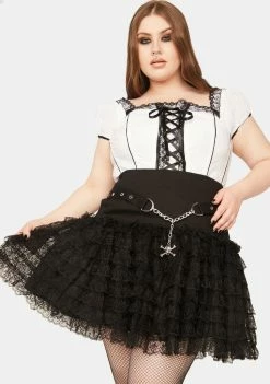 Tripp NYC Plus Crinoline Mini Skirt