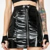 Tripp NYC Vinyl Zip Skirt