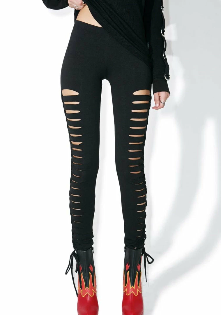 Tripp NYC Bottoms Side Cut-Out Leggings 3 Tripp NYC Bottoms Side Cut-Out Leggings