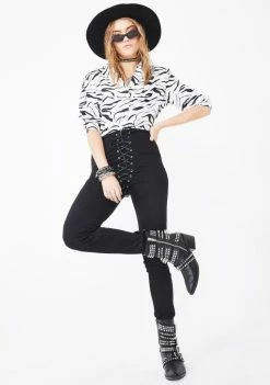 Tripp NYC Bottoms High Waisted Corset Pants