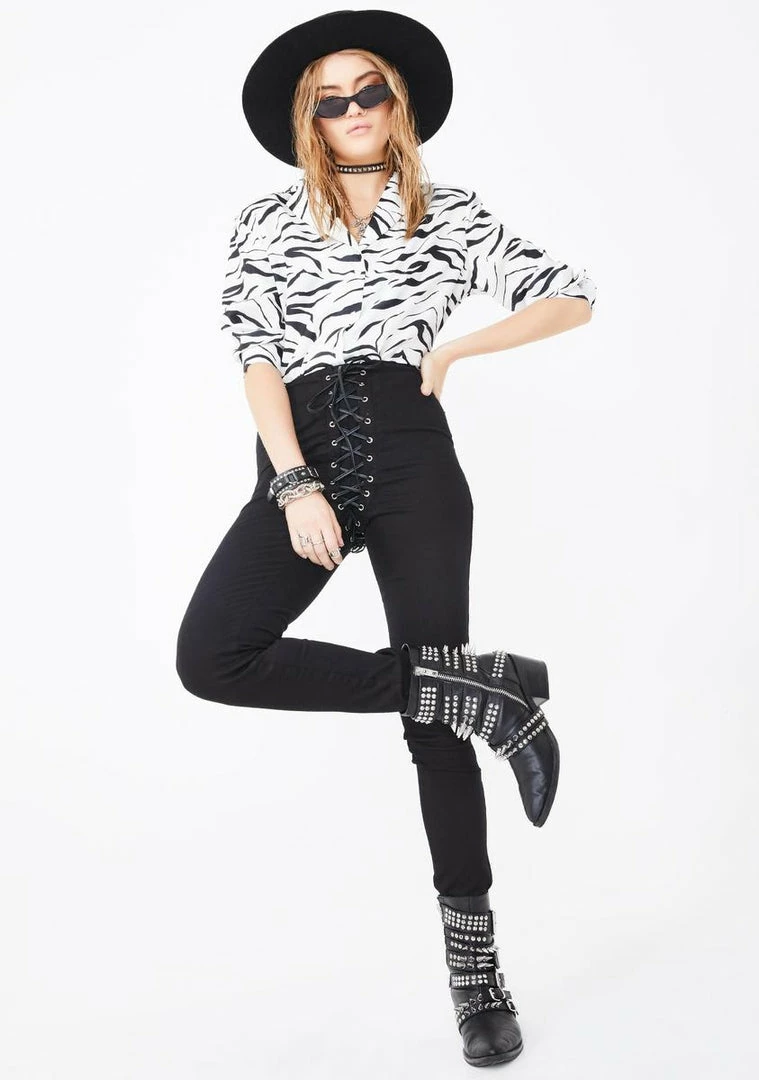 Tripp NYC Bottoms High Waisted Corset Pants 4 Tripp NYC Bottoms High Waisted Corset Pants