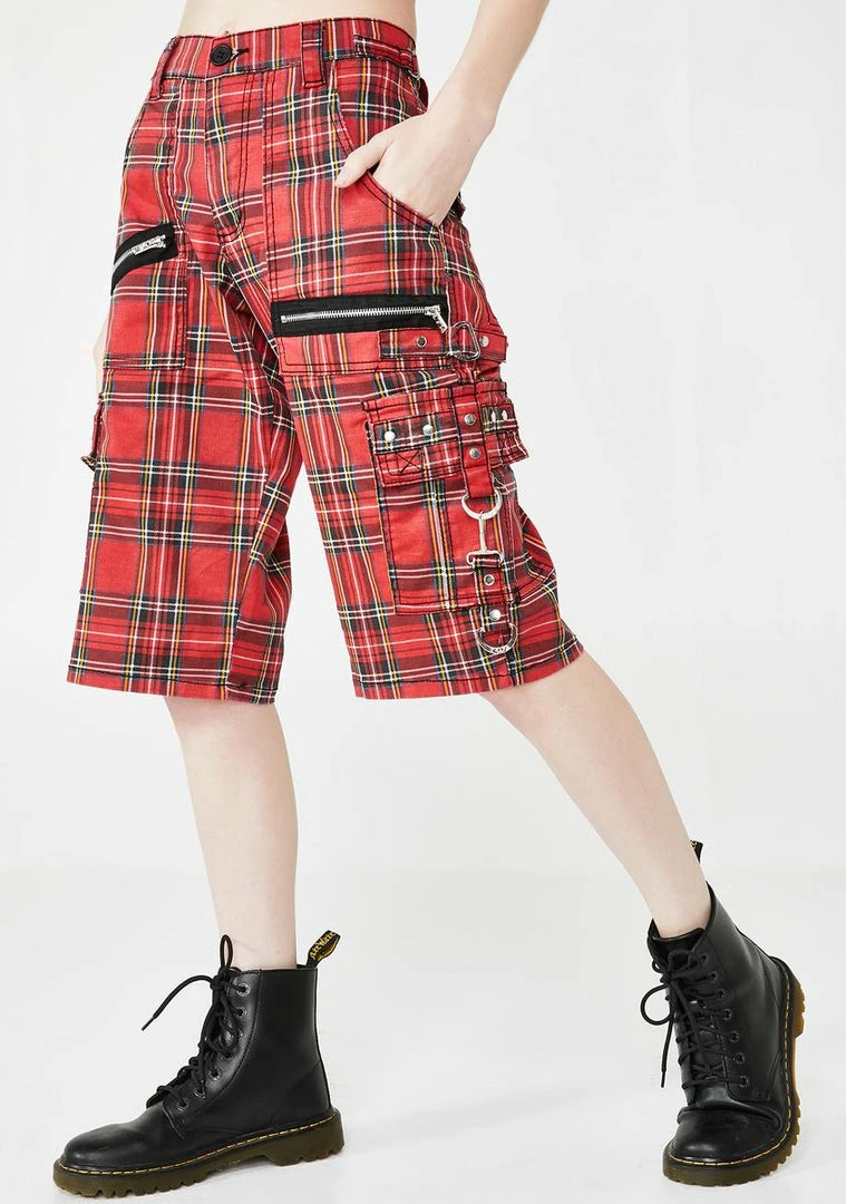 Tripp NYC Plaid Punk Rock Shorts 3 Tripp NYC Plaid Punk Rock Shorts