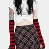 Tripp NYC Black Plaid Circle Skirt Bottoms
