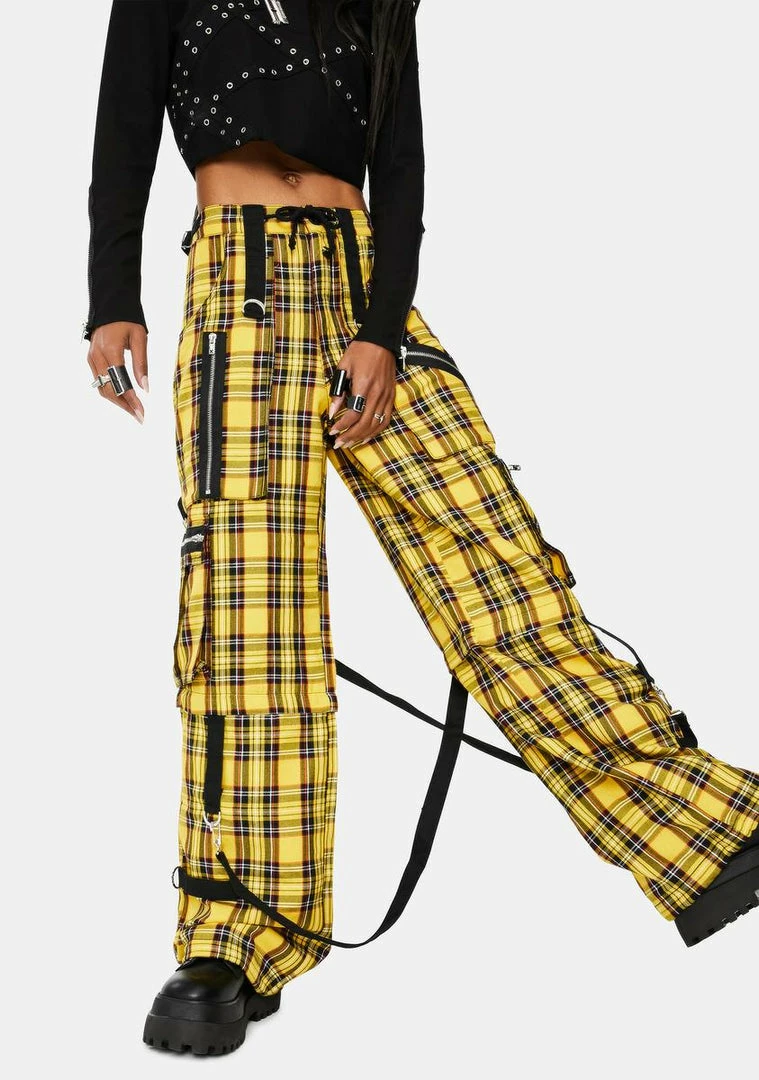 Tripp NYC Yellow Plaid Clash Pants 3 Tripp NYC Yellow Plaid Clash Pants