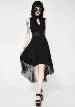 Tripp NYC Hi Lo Eyelet Dress Dresses