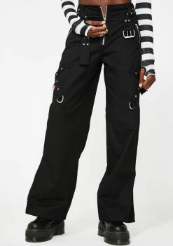 Tripp NYC Bottoms Super Side Zip Wide Leg Pants 8 Tripp NYC Bottoms Super Side Zip Wide Leg Pants