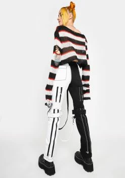 Tripp NYC Split Leg Skinny Bondage Pants Bottoms 9 Tripp NYC Split Leg Skinny Bondage Pants Bottoms