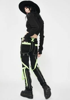 Tripp NYC Bottoms Lime Crush Bondage Pants 9 Tripp NYC Bottoms Lime Crush Bondage Pants