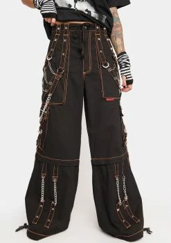 Tripp NYC Metal Wide Leg Pants Bottoms