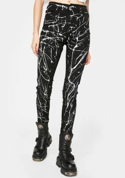 Tripp NYC Splatter Skinny Jeans Bottoms