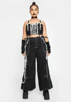 Tripp NYC Plus Lace Dark Street Pants