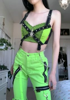 Tripp NYC Symbol Chain Crop Top