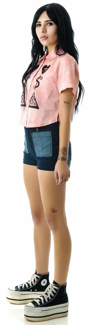 Tripp NYC Mixed Denim Shorts 7 Tripp NYC Mixed Denim Shorts