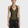 Tripp NYC Army Multi Eyelet Corset Top 2 Tripp NYC Army Multi Eyelet Corset Top