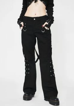 Tripp NYC Bottoms Buckle Wide Leg Pants