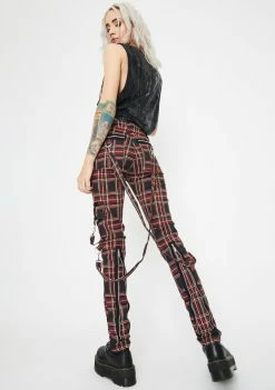Tripp NYC Lit Plaid Bondage Pants Bottoms 9 Tripp NYC Lit Plaid Bondage Pants Bottoms