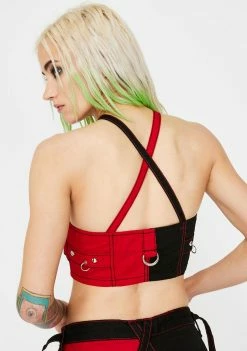 Tripp NYC Split Chain Crop Top Tops 9 Tripp NYC Split Chain Crop Top Tops