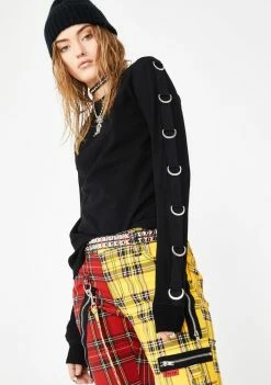 Tripp NYC D-Ring Thermal Long Sleeve Tee Tops