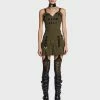 Tripp NYC Army Pleated Mini Dress