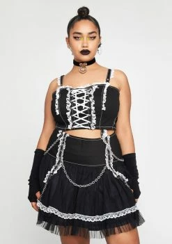 Tripp NYC Plus Lace Chiffon Tutu Skirt