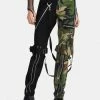 Tripp NYC Camo Split Leg Bondage Pants Bottoms