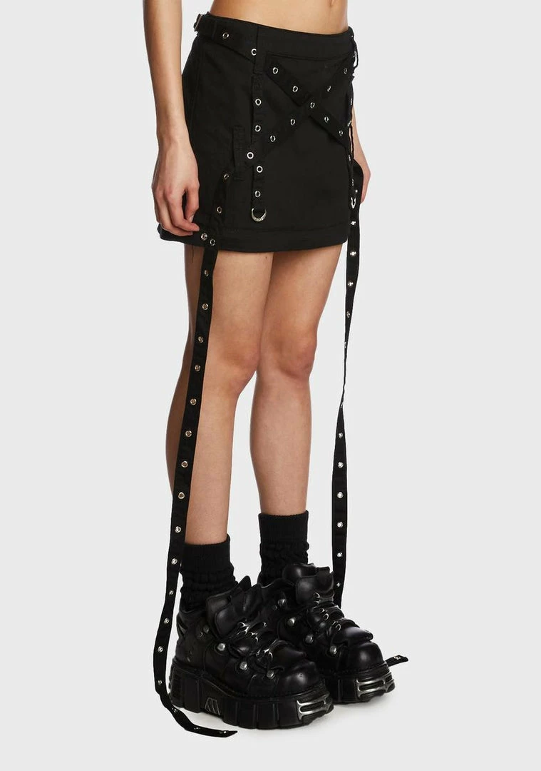 Tripp NYC Triple Zip Off Skirt Bottoms 5 Tripp NYC Triple Zip Off Skirt Bottoms