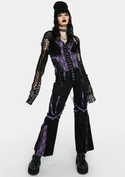 Tripp NYC Purple Enchanted Dark Street Pants