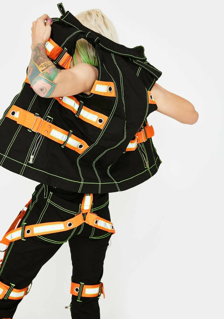 Tripp NYC Outerwear Electric Reflective Vest 6 Tripp NYC Outerwear Electric Reflective Vest